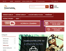 Tablet Screenshot of krasne-kabelky.cz